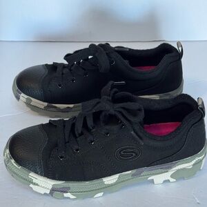Skechers Black and Gray Athletic Shoes